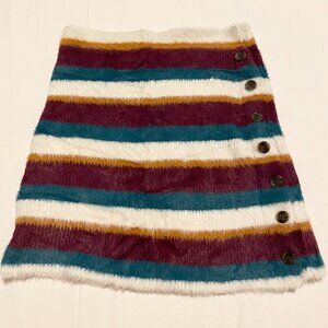 Free People Fig Jam Combo Ciara Fuzzy Mini Skirt Size Small